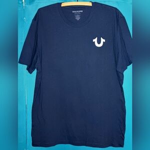 True Religion Newspaper Logo Tee~Men's Size 3XL